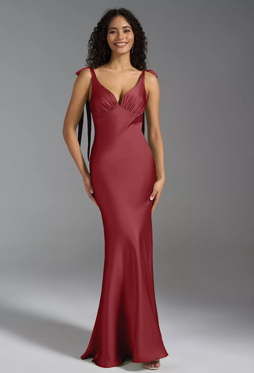 AW Chiara Burgundy  Fall Wedding Guest Dresses